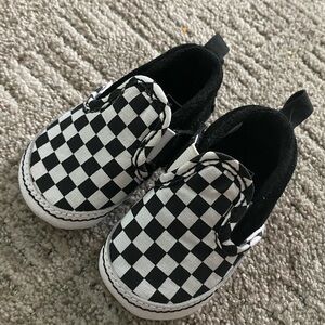 Baby Checkered Vans Size 3 Slip On